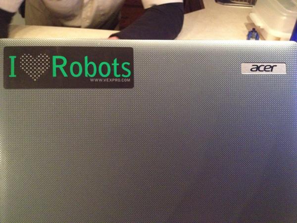 Team3313's tweet image. Yeah you do! #robotlovers RT @bklanger: New sticker on my laptop #represent #omgrobots #iloverobots