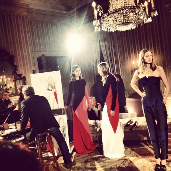 NETAPORTER's tweet photo. The @StellaMcCartney #prefall13 presentation is pure art - figuratively and literally http://t.co/obF4JgxW