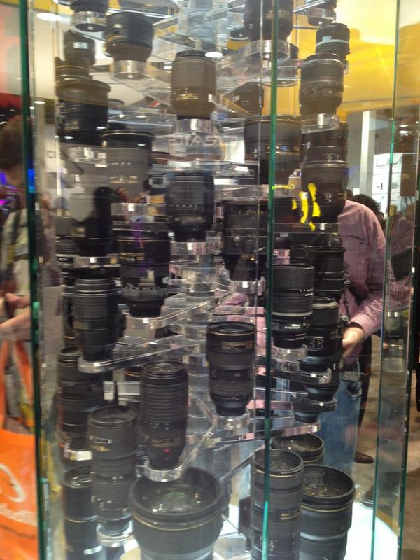 @Datography This must be a photographers paradise! Great gadgets on show from Nikon