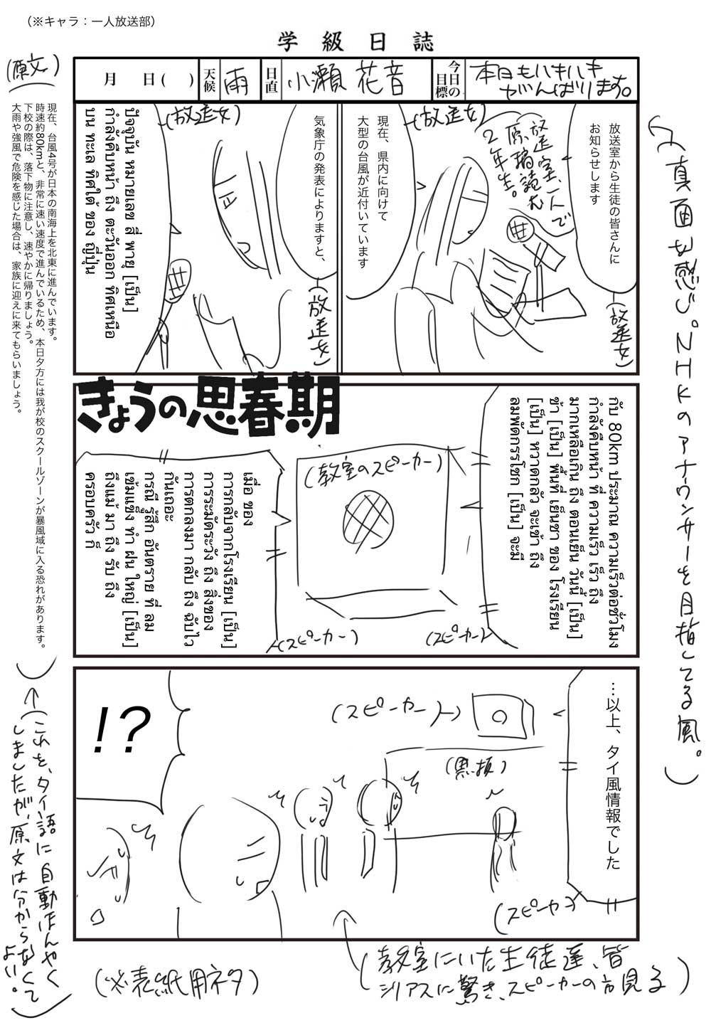 きょうの思春期 きょうの思春期 ネーム公開中 4月26日 月 天候 雨 日直 小瀬花音 今日の目標 本日もハキハキ頑張ります 第2巻は2月22日発売 Http T Co Kuviuccw きょうの思春期 きょうの思春期 ネーム公開中 4月26日 月 天候 雨 日直 小瀬花音 今日の目標 本日もハキハキ頑張ります 第2巻は2月22日発売 Http T Co Kuviuccw