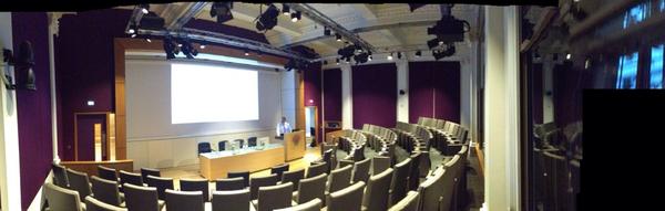 CraigWallaceRSM's tweet photo. Futuristic, state of the art....and finished! @OneWimpoleSt brand new Wimpole lecture theatre. http://t.co/N1o63N6W