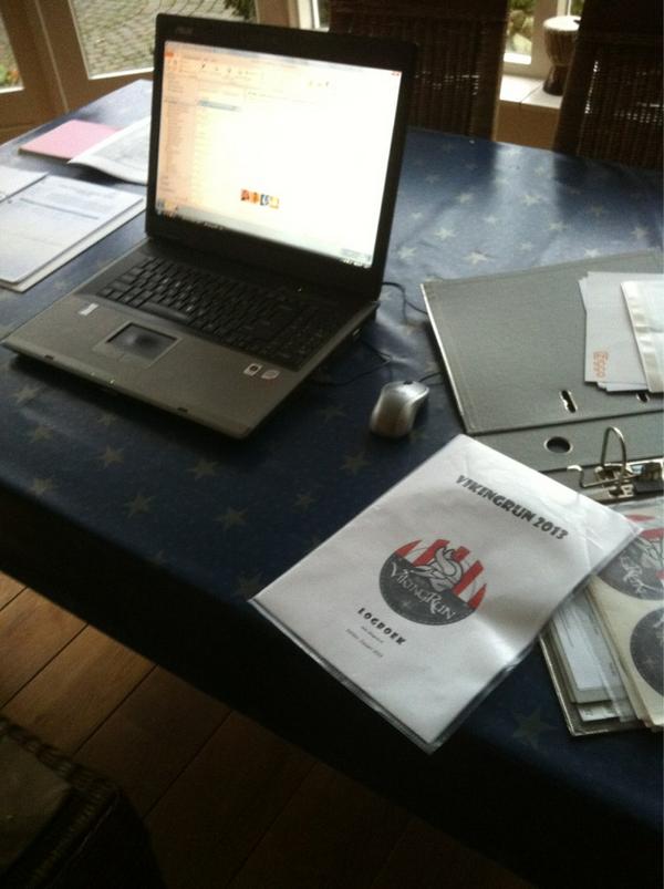 Vikingrun's tweet photo. Organisatie is weer druk druk druk! http://t.co/UVScakYS