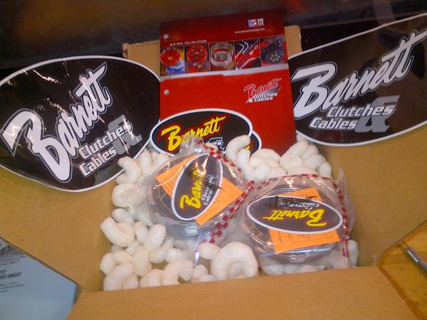 WindsorBaja's tweet photo. Received a nice little package today, thanks Barnett Clutches for the clutch plates. http://t.co/k9XVorXJ