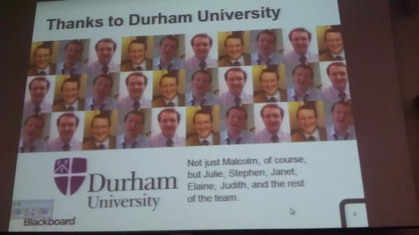 Bb_Community's tweet photo. @gritter thanks @malcolmmurray and the rest of the #durbbu gang (a lot!) on the last day of the Durham Conference. http://t.co/cWiiX0tT