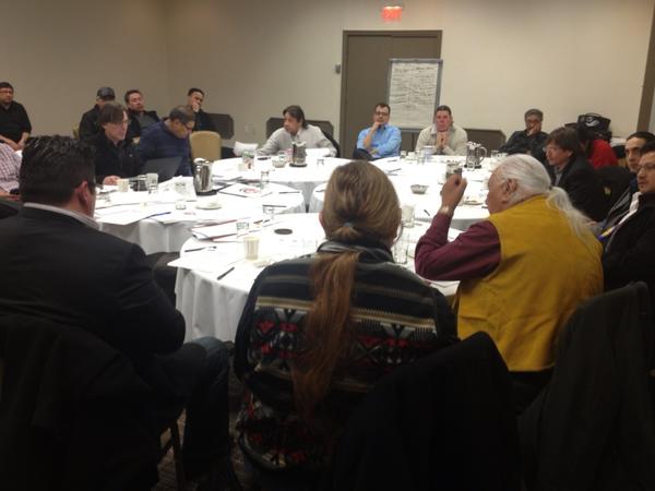 MB Elder Courchene advising Manitoba FirstNations leaders push more than ever now for REAL DIRECT outcomes from/with PM