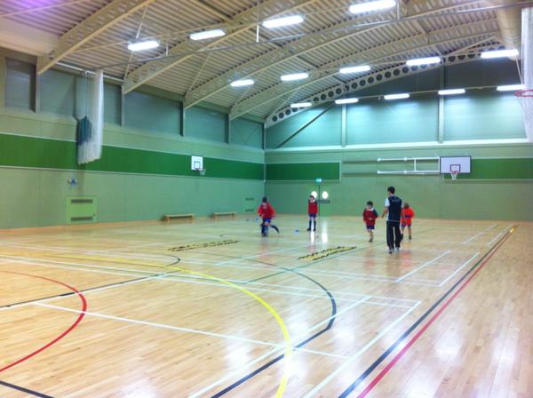 Max Stokoe from cronkbourne cricket club instructing an agility cricket warm up today in a taster session