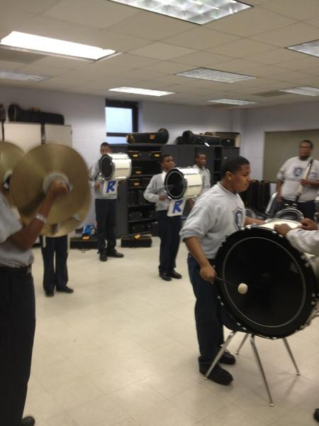 Mardis Gras prep is well under way! #bobcatmarchingband
