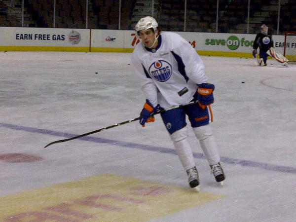 Well, Oil Country, how do you like seeing defenceman Justin Schultz skating in #Oilers gear at Rexall Place?