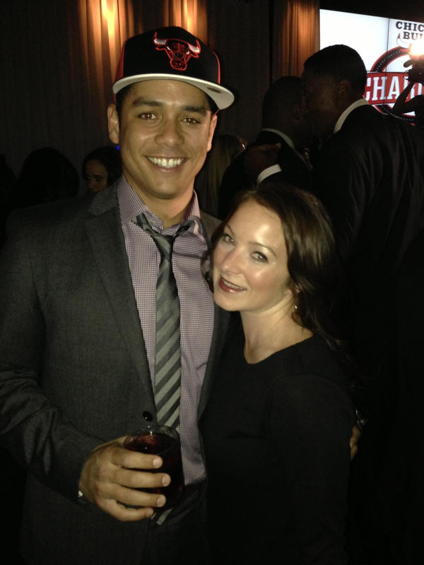 The newest/cutest Bulls fan, Charlie Barnett...Peter Mills on Chicago Fire