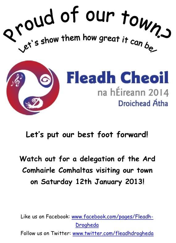 Support Drogheda's Fleadh Ceol bid this week!! @FleadhDrogheda <a href="/LocalHeroesDrog/">Local Hero Drogheda</a>