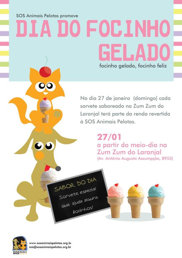 SOSAnimaisPel's tweet photo. Dia 27/01 tem Focinho Gelado!!! http://t.co/awljyubT
