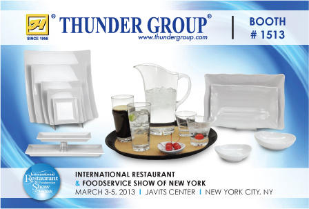 International Restaurant/Foodservice Show of New York@Javits Center,March 3~5th, 2013

Come and Visit us at Booth #1513