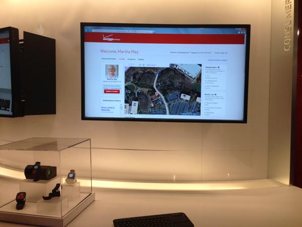 omnilink_sys's tweet photo. SureResponse booth at #ces2013 courtesy of our friends @Verizon! http://t.co/ZDKrWCC9