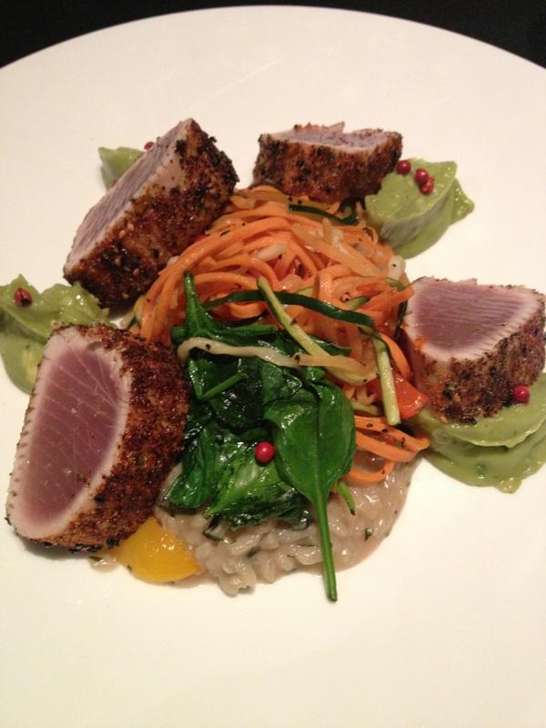 jessfabrizio's tweet photo. ahi tuna done a la #1010bistro in #hamont. Delicious! http://t.co/xYtLlQhe