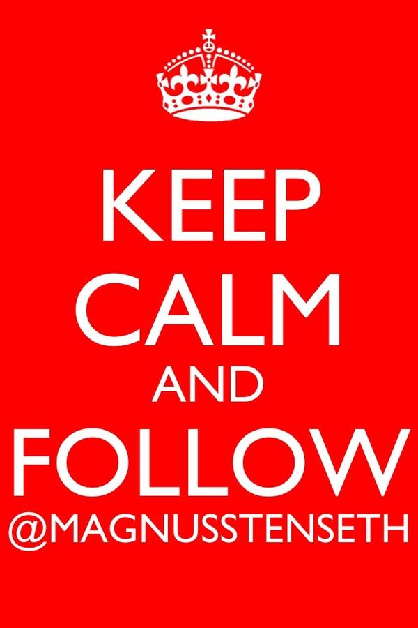 DennisOlseen's tweet photo. Følg @MagnusStenseth ! http://t.co/r718S1He