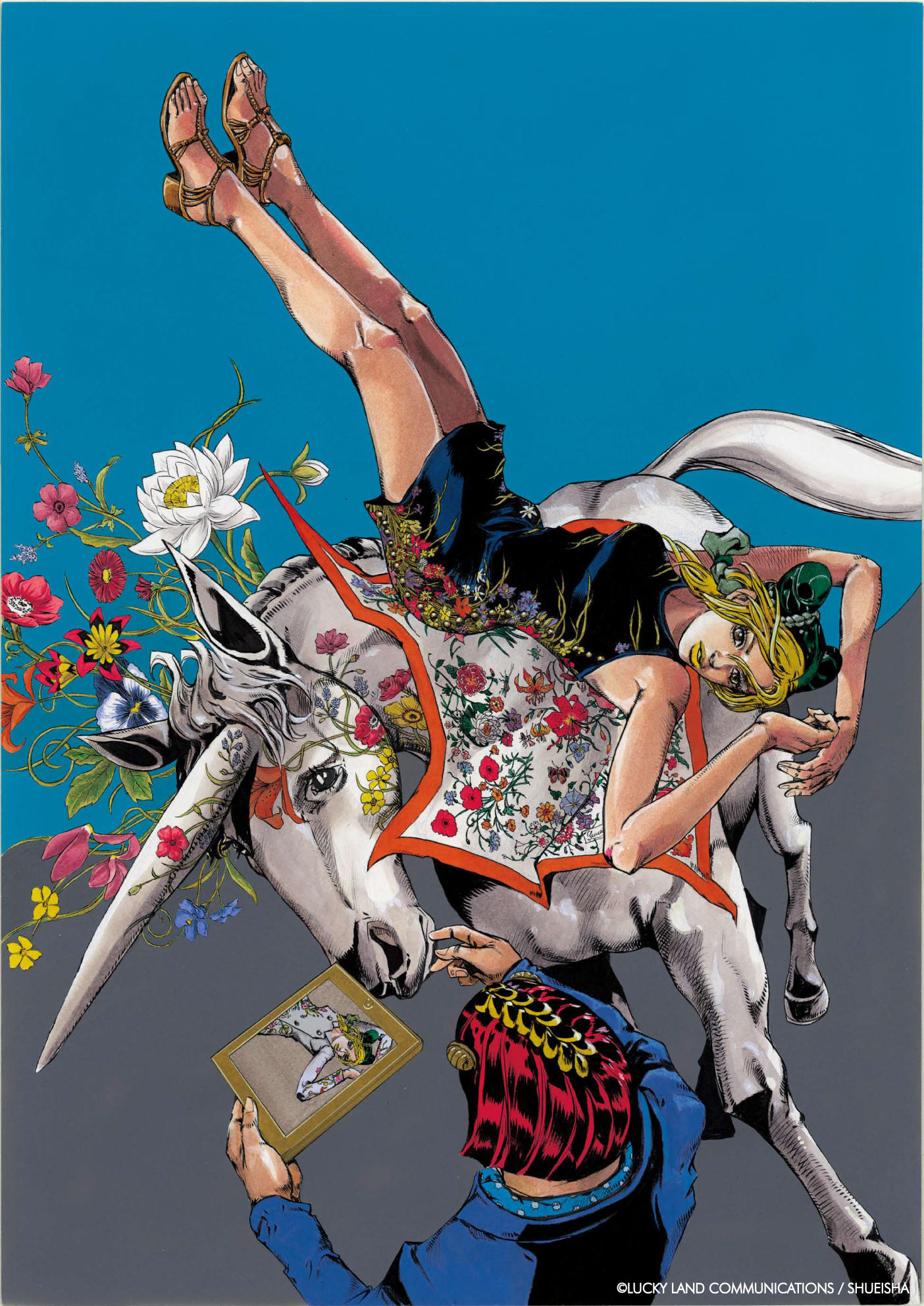 ジョジョの奇妙な冒険 絵画 空条徐倫 ブローノブチャラティ GUCCI