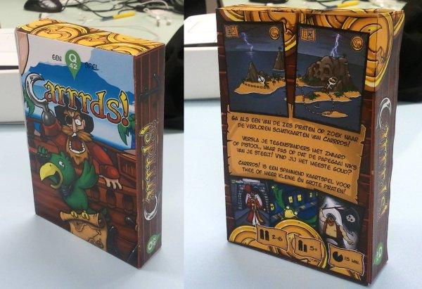Carrrds's tweet photo. Yarrr! Printing of two playable decks of "Carrrds!" for testing at @q42 will be finished this afternoon! http://t.co/Gv8H0i2w