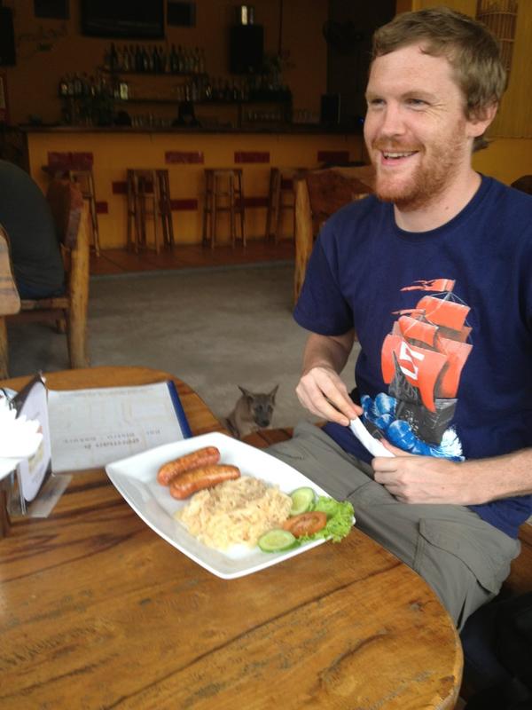 xMartin's tweet image. German food at &quot;german b&quot; #hackerbeach