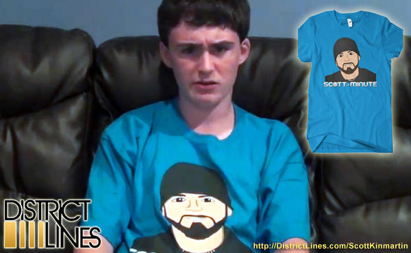 ScottKinmartin's tweet photo. This is the joy that a @SCOTTaMINUTE t-shirt can bring you http://t.co/pxWRiHzx (selling at cost): http://t.co/KRC9xjOU