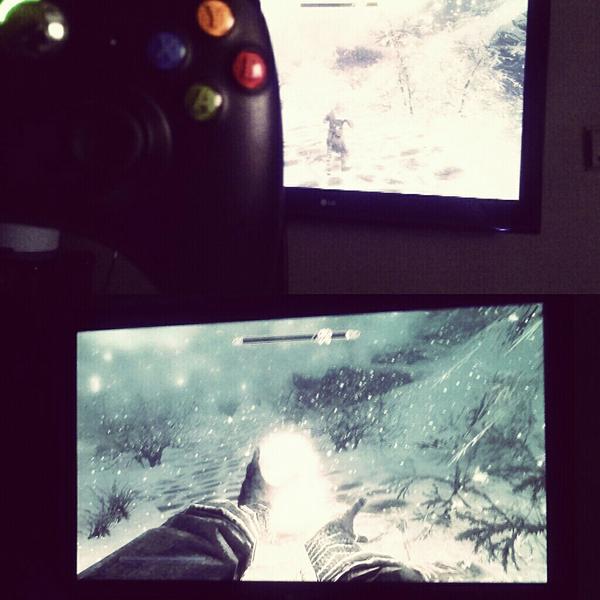 The perks of being sick and having to stay home #Skyrim #magician4L #wellatleastfornow