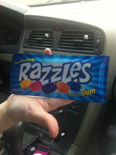 esssbeth's tweet image. Razzles make poop green gum #funcandy #yuck