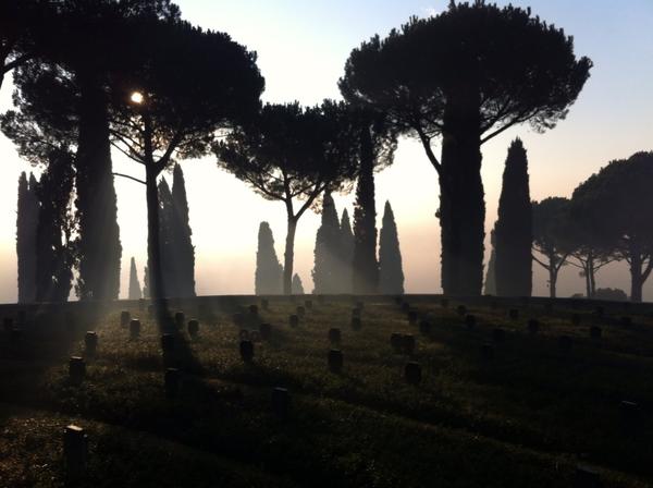 Mike_Sheil's tweet photo. German cemetery at Casino http://t.co/4kYocJ1f