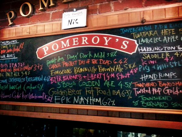 PomeroysNic's tweet photo. @pomeroyspub @ParrotDog @EmersonsBrewery @threeboysbrew @PeckhamsCider @townshends @twistedhop @ResoluteBrewing http://t.co/7c6lOdtx