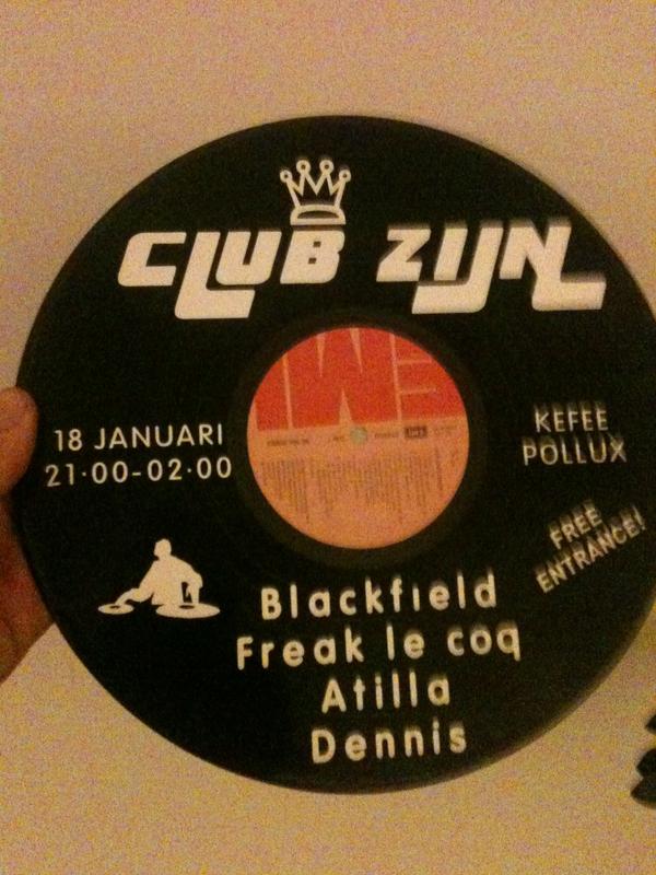 Flyer clubzijn <a href="/KefeePollux/">☆</a> 18 januari DJ Freak le coq, DJ Dennis, DJ Attila en DJ Blackfield! Disco, House en Funk!