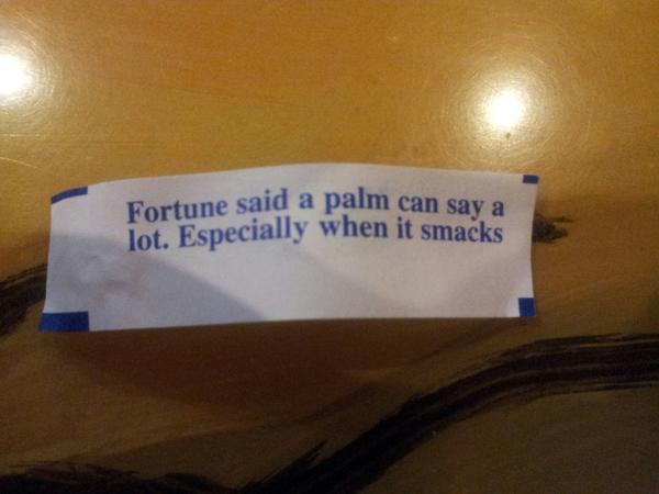 TheDeviousLee's tweet image. Took the kids to eat at the buffet, had to take my son to the bathroom for a whoopin #foolass, this was his fortune...