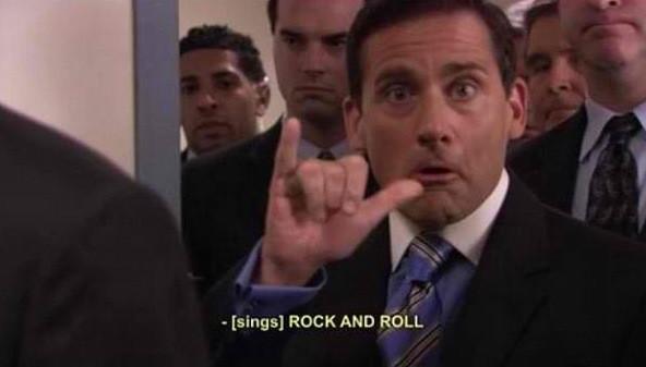 Best of The Office on Twitter: "Rock 'n roll!! #MichaelScott @Da_MichaelScott #TheOffice http://t.co/bI56Z4XX"