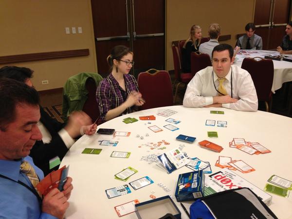 znjp's tweet photo. .@ControlAltHack 's designer Tammy Denning leading a play session at the @NSF SFS Symposium. http://t.co/L1Wf8qKr