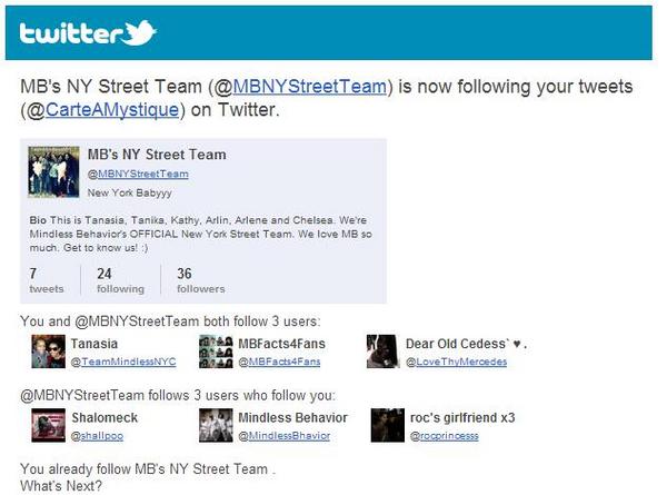 CartierMystique's tweet photo. omg just found this in my email, gotta give a s/o to @MBNYStreetTeam for holdin @MindlessBhavior down all these years! http://t.co/5q3VFSaY