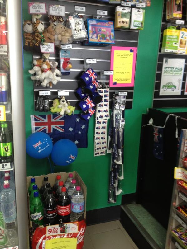 wwpetdbay's tweet photo. Deception bay ready for Australia Day http://t.co/l362eHFk