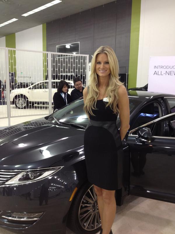 #Lincoln won the booth girl contest at the San Jose Auto Show : )