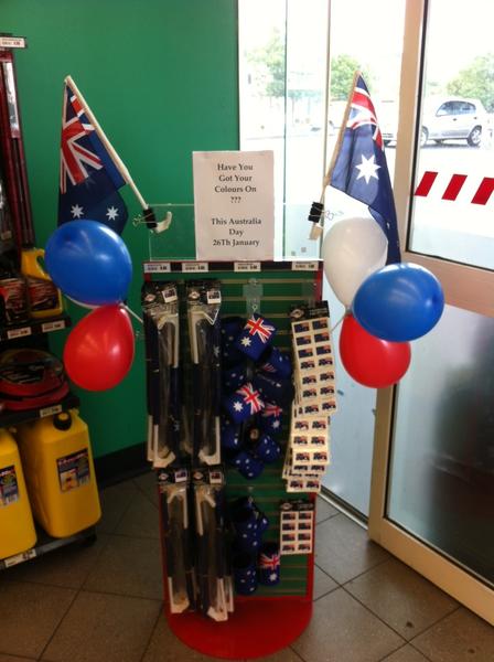 Skyemariri's tweet photo. Blacktown ready for Australia Day. http://t.co/balsEAsa
