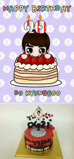 _EXOLINE12's tweet photo. ^^!  เค้กวันเกิด ดีโอ จาก DO China 1st  #_EXOLINE12. http://t.co/ZrEWs4Rr