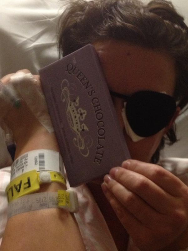 AuntBBarr's tweet image. @mbrigance You are my hero! Love you!! #fallrisk #piratepatch #queenchocolate #mixologist