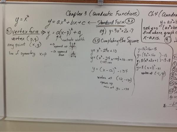 MrBriner's tweet image. #Math20-1 Ch 3 Overview