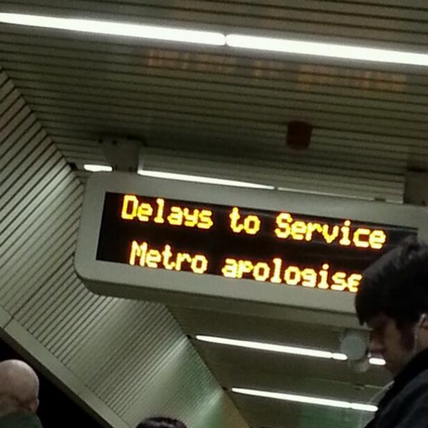 Tyne and Wear Metro service really sucks....  (From Tuding)