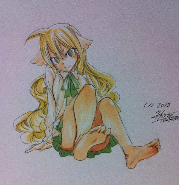 今週は野郎ばかりの原稿なので、女の子が描きたくなった。