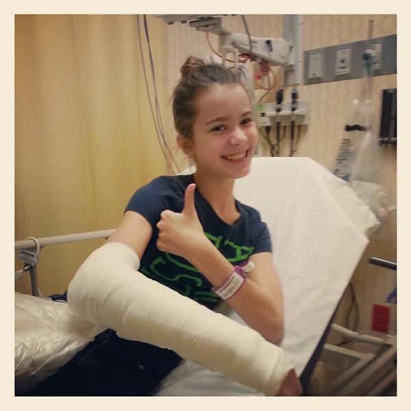 Friday in the ER with this girl...#brokenarm #2ndtimein3years