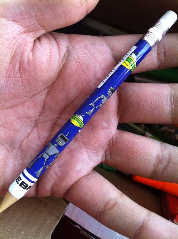 batirob's tweet image. My favorite pencil in the world!!! #robotstyle
