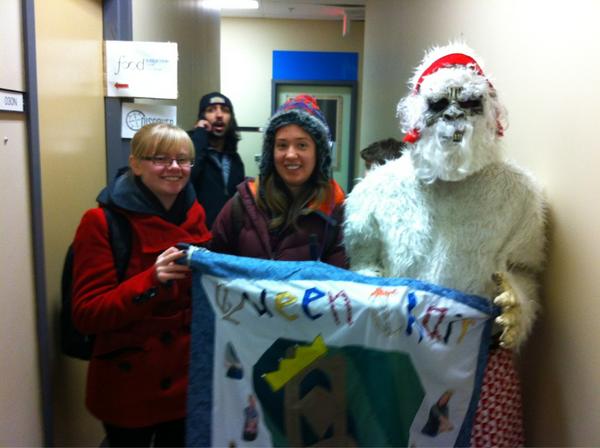 QueenChair's tweet photo. @uasuAntiFreeze #antifreeze2013 Tired Yeti! http://t.co/svC8fCls