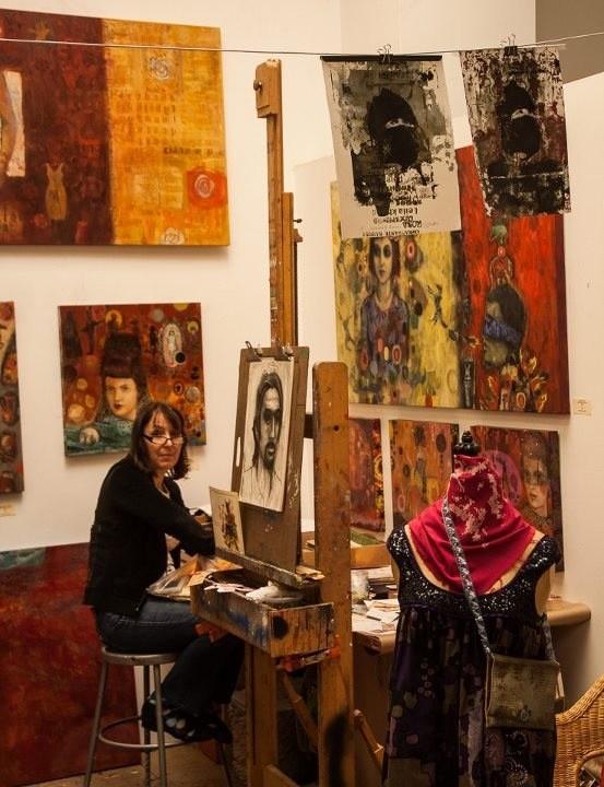 ArtWorks1337's tweet photo. Visit Stephanie Jucker in Studio 35
Until 8pm tonight during Art Walk- Pic: http://t.co/zFW5eRCX