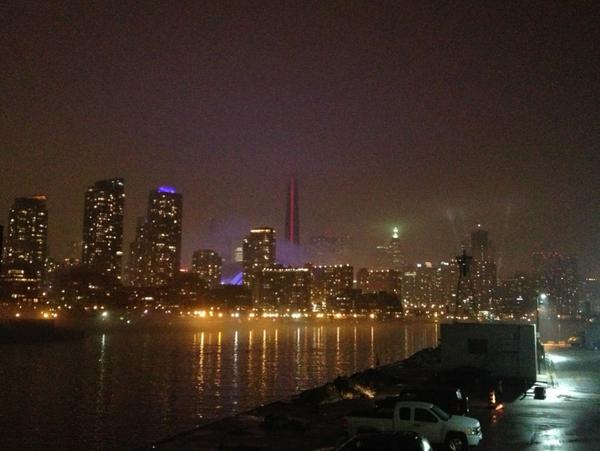 You can only see half of the CN Tower... #fog #island #city