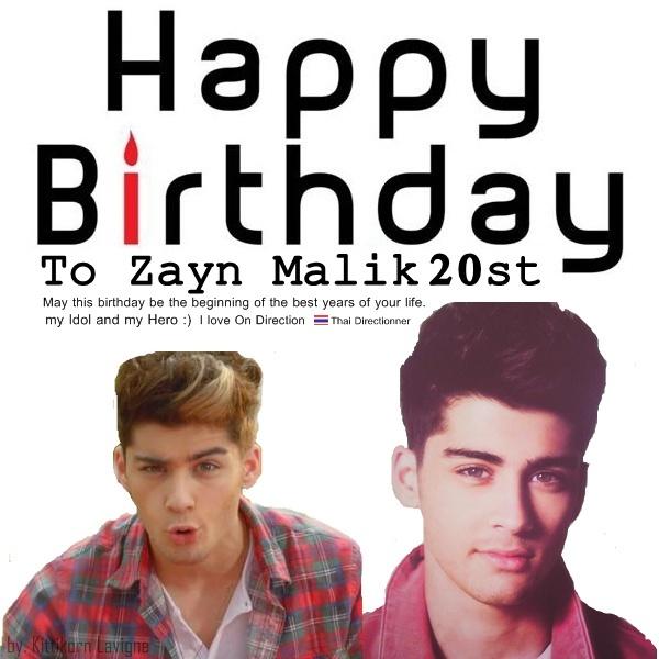 bigbiggyabc's tweet photo. @zaynmalik May this birthday be the beginning of the best years of you life. #HappyBirthdayZayn #20st http://t.co/rjw1yAEC