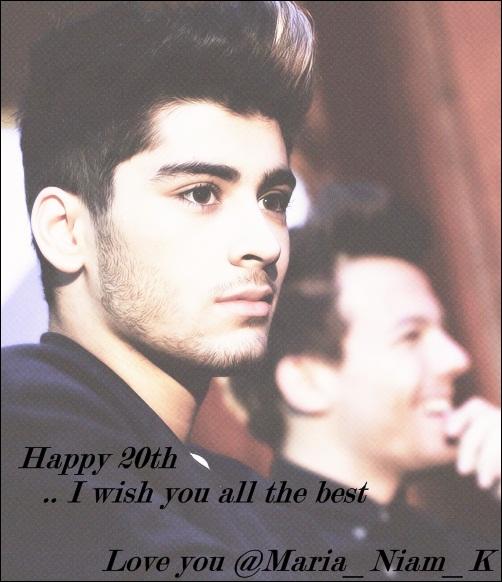 MariaKk55's tweet image. Happy b-day Zayn @zaynmalik