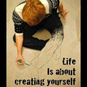 lindaikeji's tweet photo. Life is about creating yourself! http://t.co/8AFGGU09