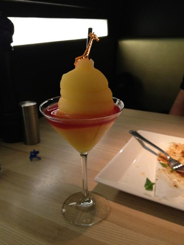 circell's tweet photo. Starting the night off right!!! At milestones having dinner with my baby!!! AND Bellinis!!! http://t.co/qKUMEwj9