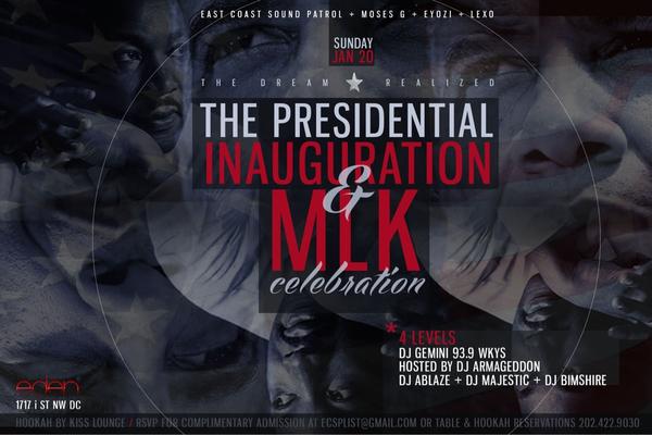 LexoSix_six's tweet photo. SUNDAY, JANUARY 20TH, 2013 
THE DREAM REALIZED: IN RECOGNITION OF INAUGURATION &amp; MLK CELEBRATION
EXCLUSIVELY AT EDEN. http://t.co/72mULNkB